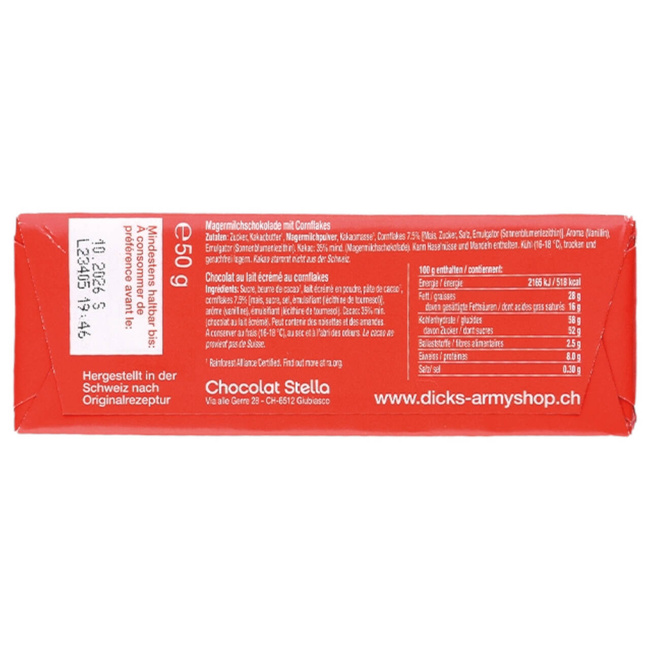 MILITARY CRACKERS - SWISS ARMY - 100 gr (20 pieces - 2000 g)