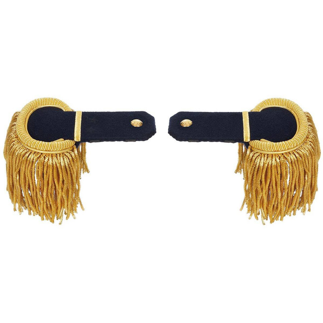 EPAULETTES WITH FRINGES, RANK XIII - MILITARY SURPLUS FROM PORTUGUESE ARMY - LIKE NEW