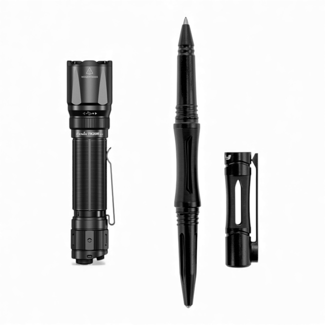 Fenix TK20R V2.0 Tactical Flashlight and T5 Tactical Pen