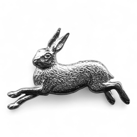 Hunting Hat Pin - Rabbit - Silver