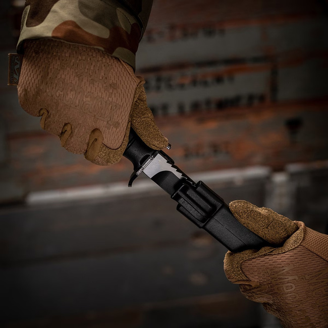 Glock FM81 military survival knife with serrated blade - Black