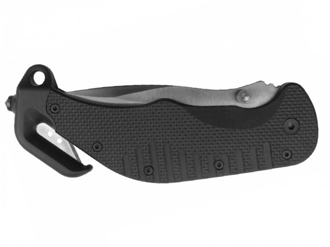 POCKET KNIFE - SERRATED BLADE - BLACK - 221 MM - ESP