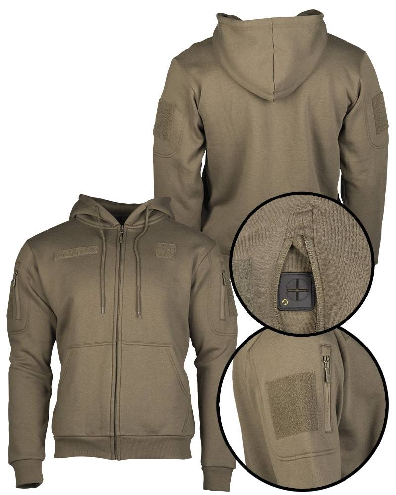 TACTICAL HOODIE WITH ZIPPER Mil-Tec® RANGER GREEN