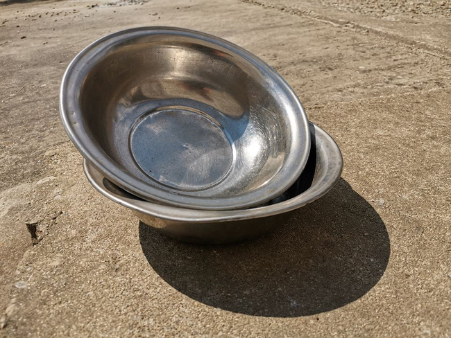 Stainless steel bowl Romanian surplus
