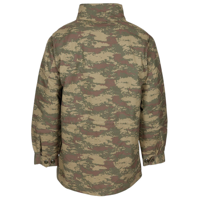 FIELD PARKA JACKET WITH LINING - MODEL M2008 - RIP STOP - TURKISH ARMY MILITARY SURPLUS - CAMO - USED