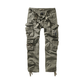 Pure Slim Fit Cargo Trousers for Men - Olive Green - Brandit