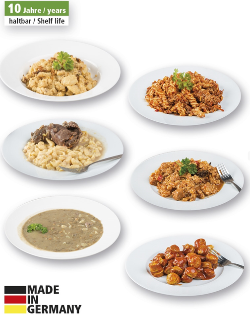 SET OF 12 CANNED MEALS