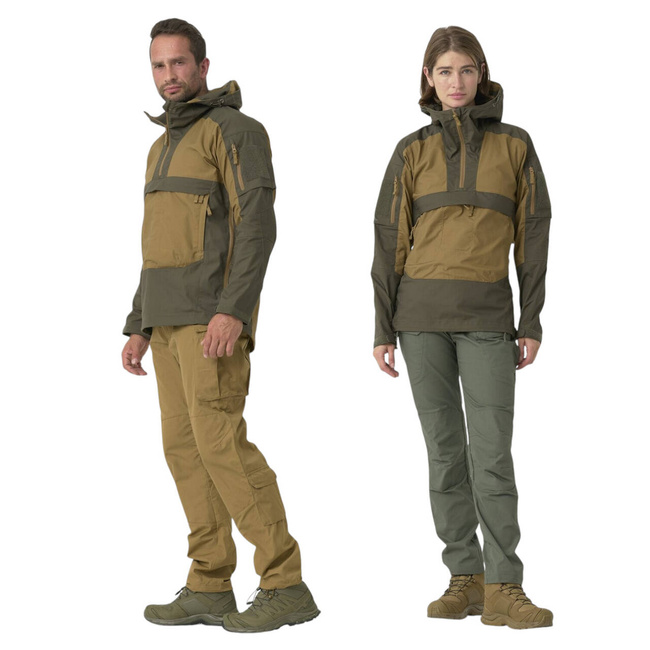 Unisex Tracer Anorak Jacket - Polycotton Stretch Ripstop - Duck Hunter Camo - Helikon Tex
