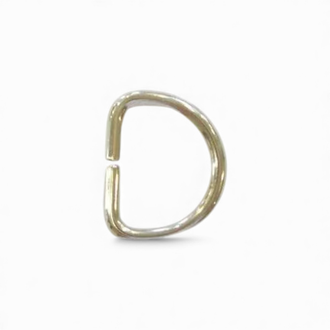 Metal D-Ring - Hungarian Army Military Surplus - Silver - Like New