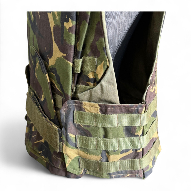 MOLLE TACTICAL VEST - CAMOUFLAGE DPM - MILITARY SURPLUS ROMANIAN ARMY - IN GOOD CONDITION