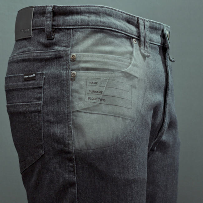 Tactical Pants - Jeans - JASON - PENTAGON - Dark - Length 30