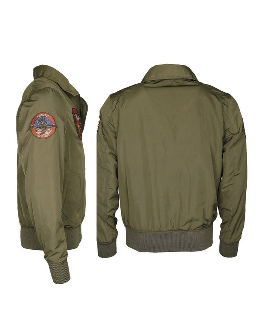 TOP GUN FLIGHT JACKET - HORNET - OD GREEN - Mil-Tec