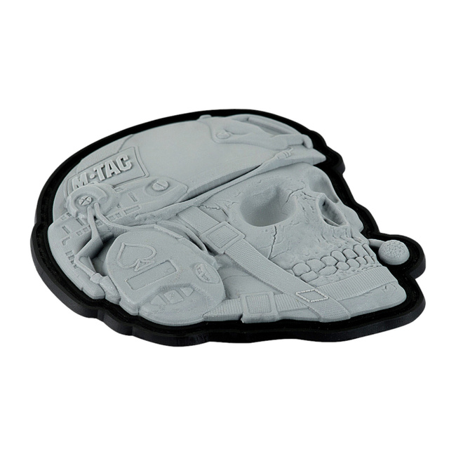 OPERATOR SKULL PATCH - 3D PVC - GREY - M-TAC