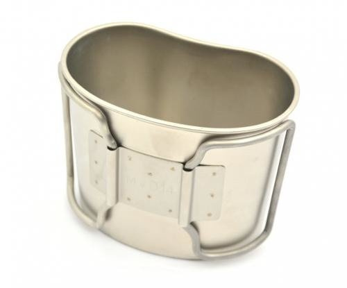 DUTCH ARMY STAINLESS STEEL CUP FOR CANTEEN USED