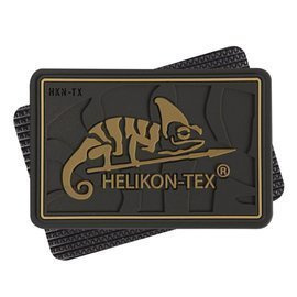 PVC LOGO PATCH - HELIKON-TEX® - 5.5 x 3.5 CM - COYOTE