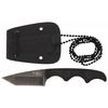Knife, "Neck II", stonew., plastic sheath with chain