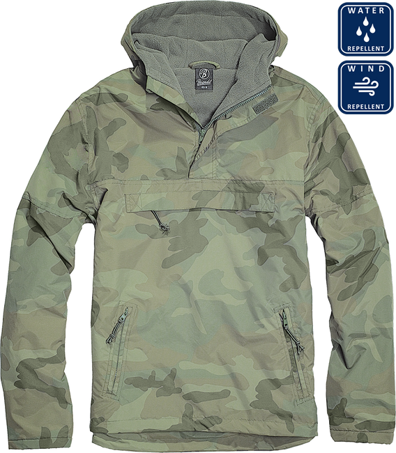 Windbreaker jacket woodland