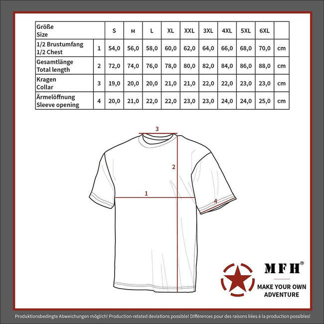SHORT SLEEVE T-SHIRT - AMERICAN ARMY STYLE - MFH - OD GREEN