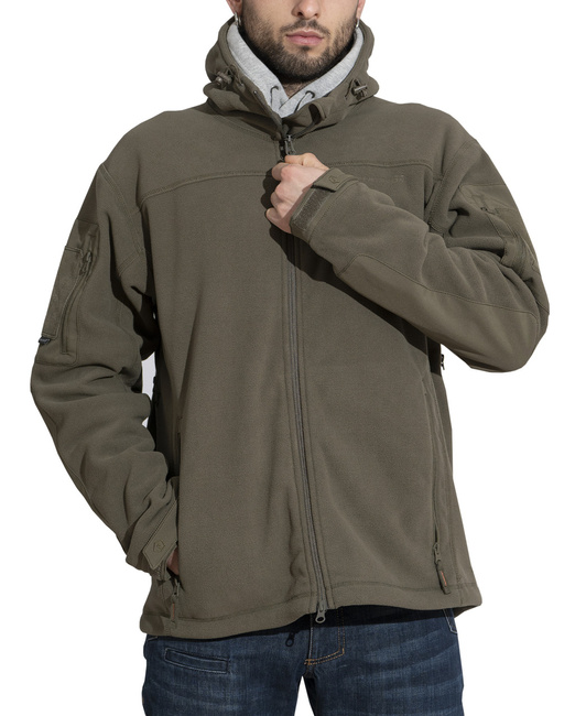 FLEECE JACKET - HERCULES - PENTAGON  - BLACK