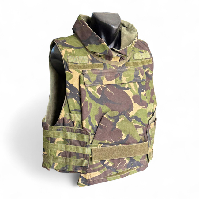 MOLLE TACTICAL VEST - CAMOUFLAGE DPM - MILITARY SURPLUS ROMANIAN ARMY - IN GOOD CONDITION