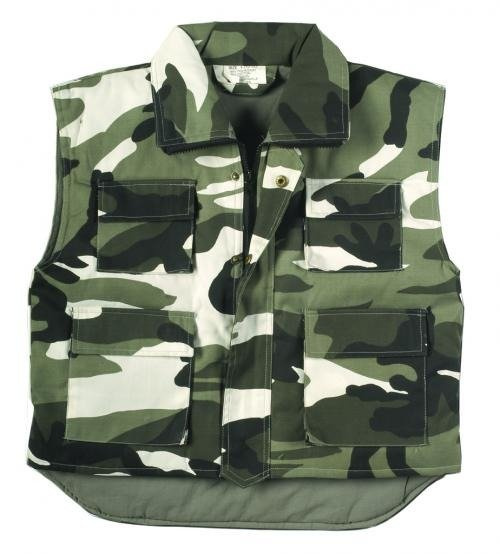 VEST KIDS US URBAN CAMO