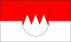 FLAG (91 x 152) cm FRANCONIA W/ HERALDRY´