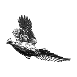 Hunting Hat Pin - Pheasant 2 - Silver