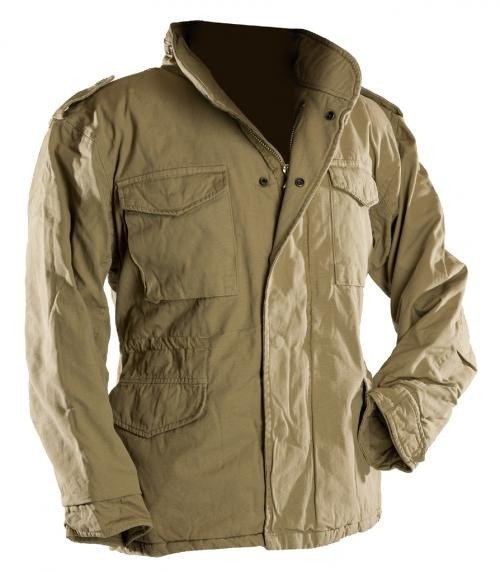 FIELD JACKET US ´VINTAGE´ M65 STONE-WASHED SAND COLOUR 