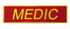 Emblema MEDIC-SMURD spate-vernil-neon cu aplicare Velcro (cu scai)
