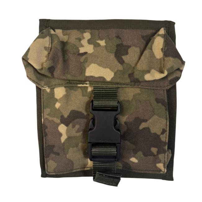 Combat tactical pouch - Military surplus from the Romanian Army - 15x18 cm - Combat Camo M2017 - Like new