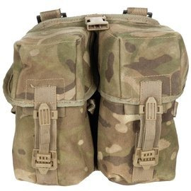 DOUBLE POUCH FOR OSPREY MK IV AMMUNITION - MILITARY SURPLUS FROM THE BRITISH ARMY - USED