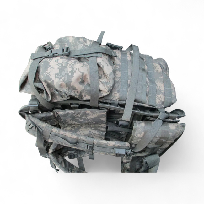 Molle II backpack with external metal frame - US Army Military Surplus - ACU Camouflage - Used
