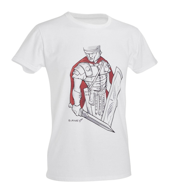 PRINTED T-SHIRT - ROMAN CENTURION - D.FIVE - WHITE