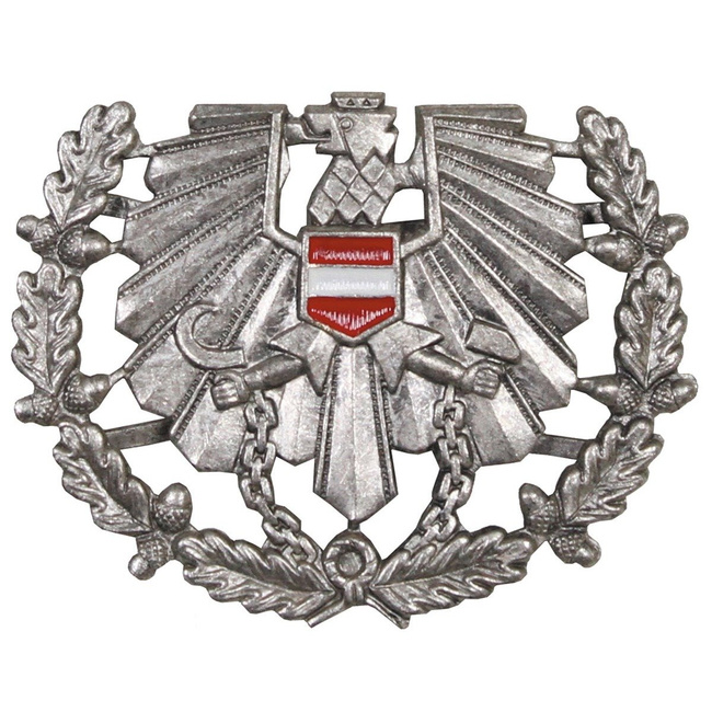 AT BH Peaked Cap Insignia, "Heer", metal, like new