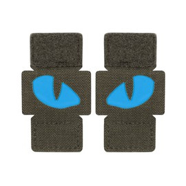 TIGER EYES LASER CUT PATCH (couple) - RANGER GREEN/BLUE - M-TAC