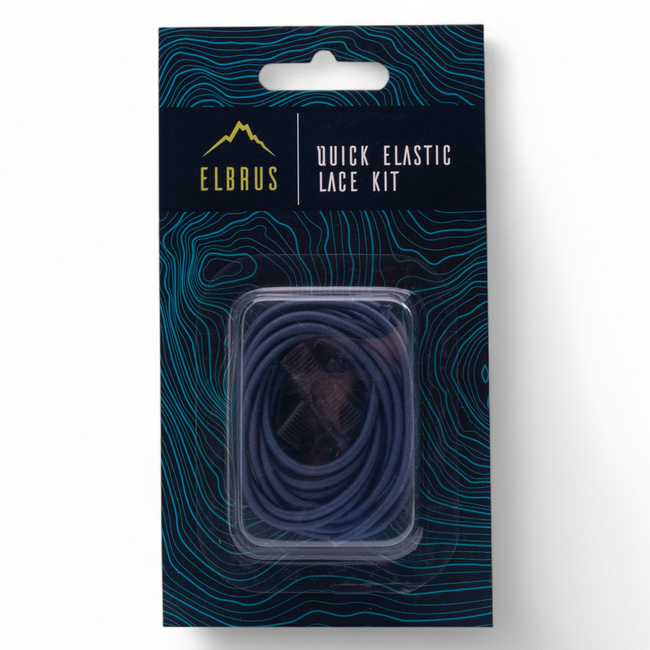 SHOE LACES KIT - QUICK ELASTIC - 150 CM - NAVY BLUE - ELBRUS