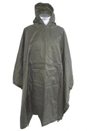 US ARMY STYLE O.D. RIP-STOP WET WEATHER PONCHO