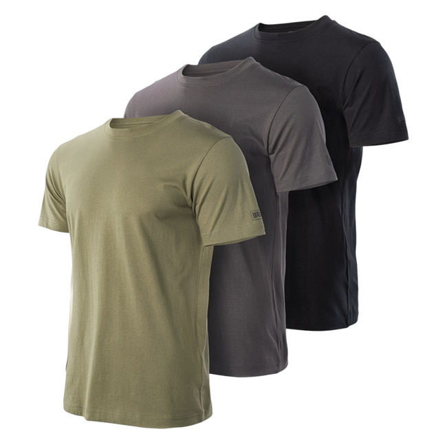 MAGNUM BASIC T-SHIRT 3-PACK - OLIVINE/FORGED IRON/BLACK