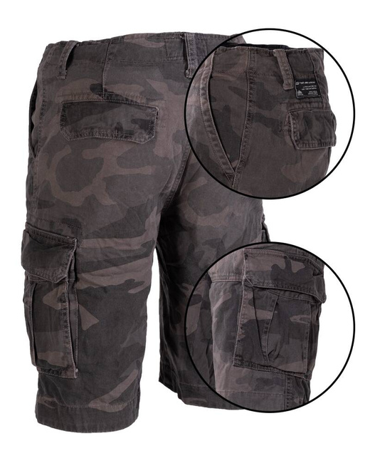 MEN'S DARK CAMO VINTAGE SHORTS - MIL-TEC