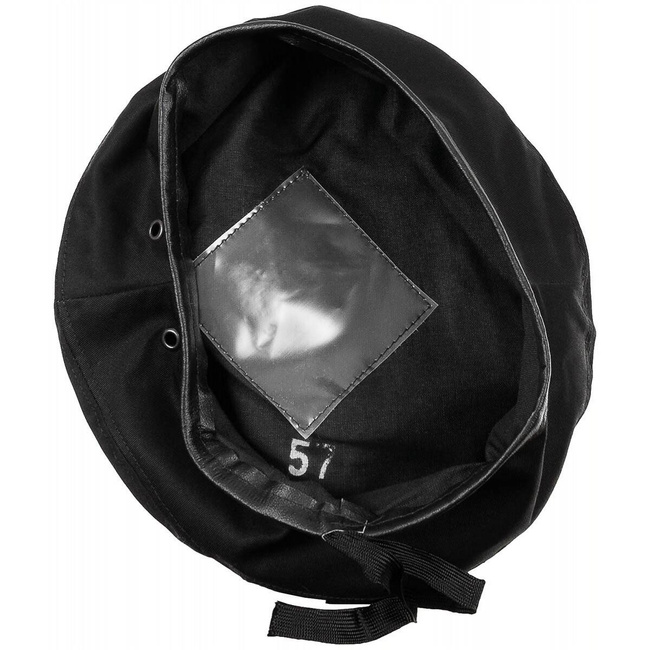 BLACK BERET - MILITARY SURPLUS FROM THE FRENCH ARMY - LIKE NEW