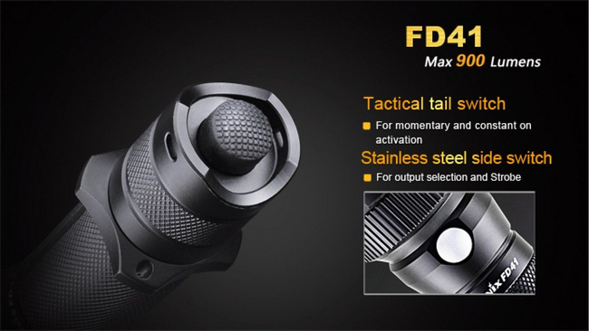 Flashlight Fenix FD41, water resistant