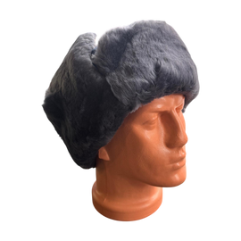 Fur hat, Cold War era, Romanian Army Surplus - Dark blue
