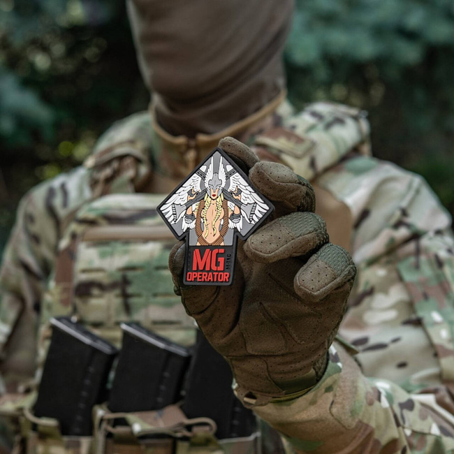PATCH MG OPERATOR PVC - RED/GREY - M-TAC