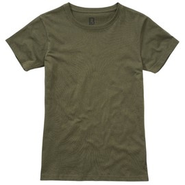 LADIES COTTON T-SHIRT - OLIVE - BRANDIT