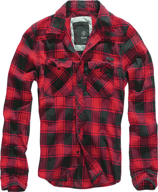 CHECK LONG SLEEVE SHIRT - RED/BLACK - BRANDIT
