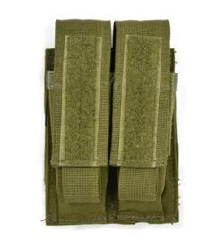 O.D. BLACKHAWK DOUBLE PISTOL MAGAZINE POUCH USED
