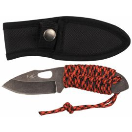 Knife "Redrope" small, stonew., paracord wrap handle