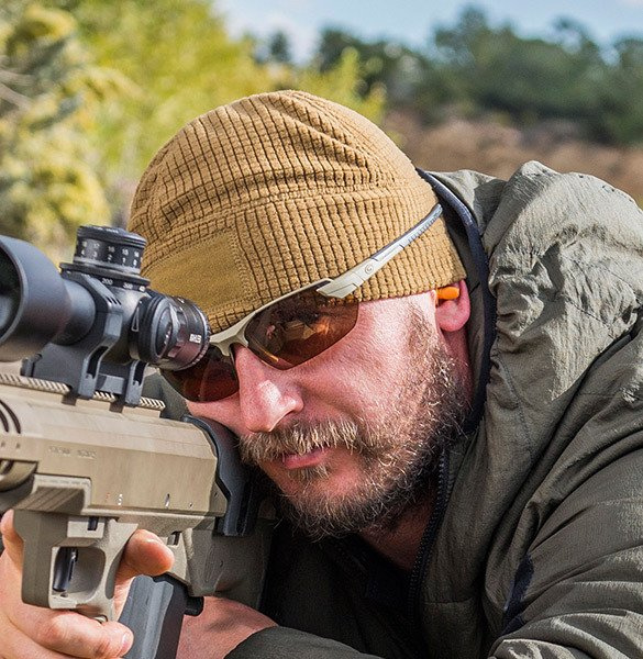 RANGE BEANIE CAP - GRID FLEECE - COYOTE