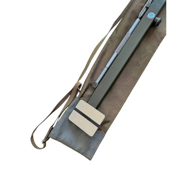 STEREOSCOPIC RANGEFINDER WITH METAL CARRYING CASE, MEASURING BAR AND TRIPOD - WWII - AUTHENTIC ROMAN MILITARY SURPLUS - DECO/GOOD CONDITION