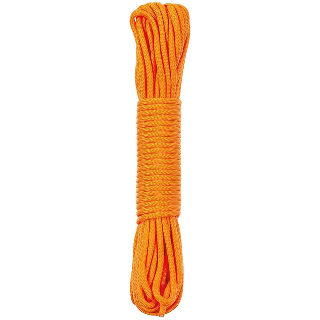 Rope, leash, orange, nylon, 15.24 m